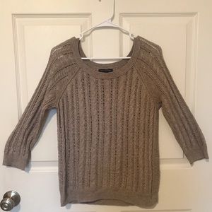 American Eagle | Tan Cable Knit Sweater